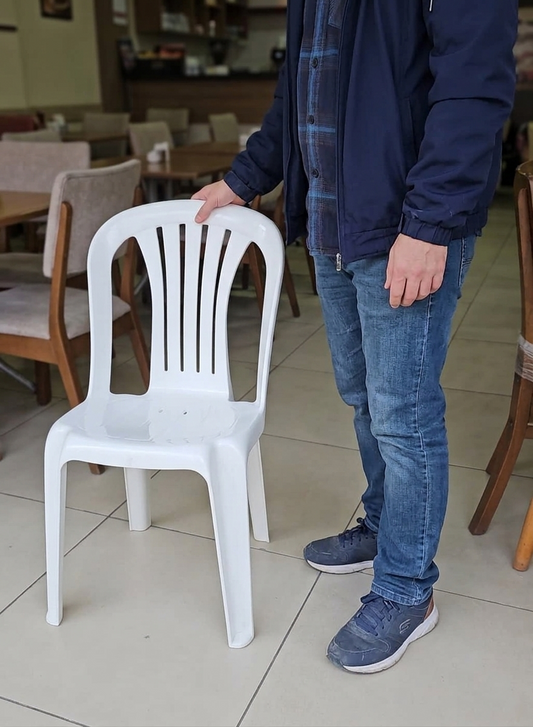 Bergama Esnek Sandalye Orijinal Beyaz | Esnek Yapılı Profesyonel Model – Fabrikadanal.net