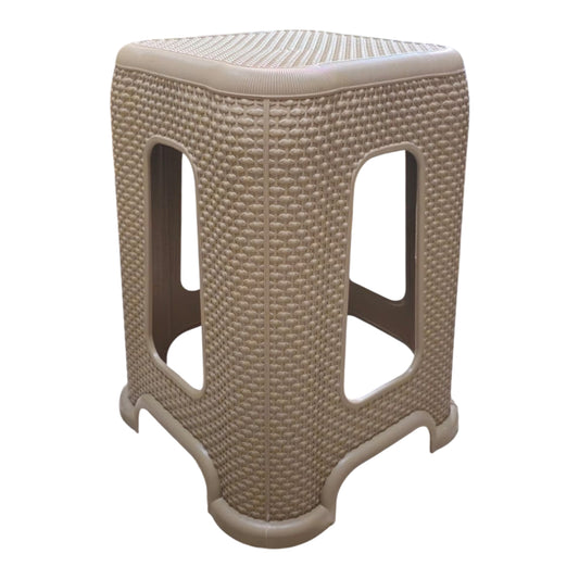Damla Rattan Tabure Eko - Dayanıklı Plastik Rattan Görünümlü Tabure | Fabrikadanal.net