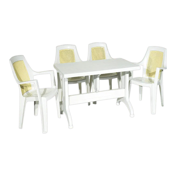 Ege Plastic Legged Table Set 70x120 cm