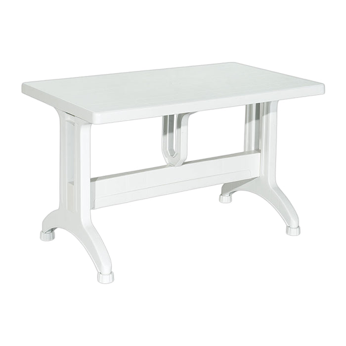 Ela Plastic Leg Table 80x140 cm Original White