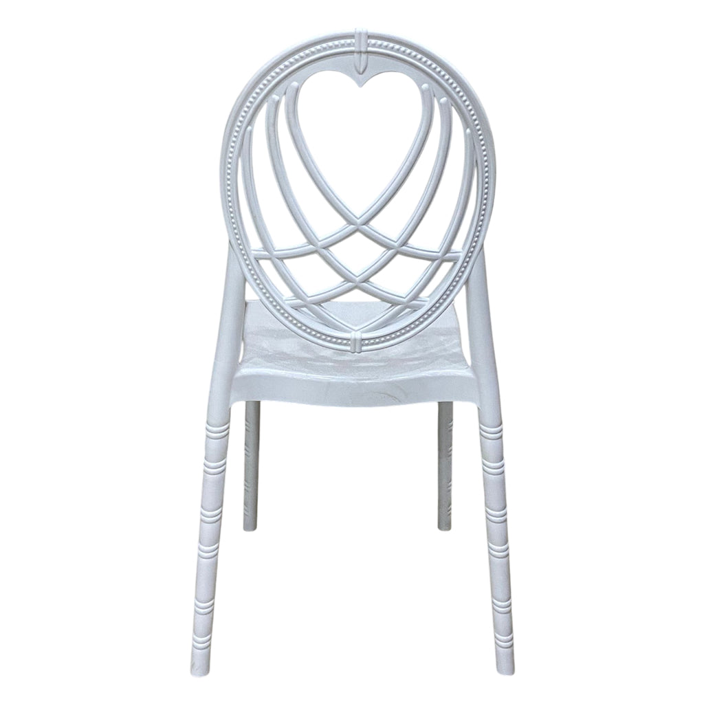 Heart-Shaped Wedding Chair Original White