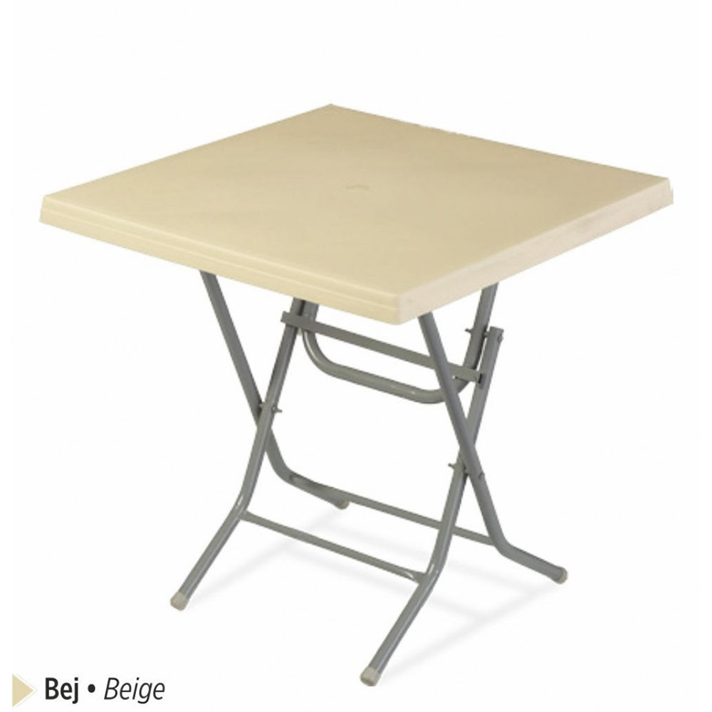 Ladin Masa Katlanır Metal Ayaklı 75x75 cm Orjinal | Fabrikadanal.net