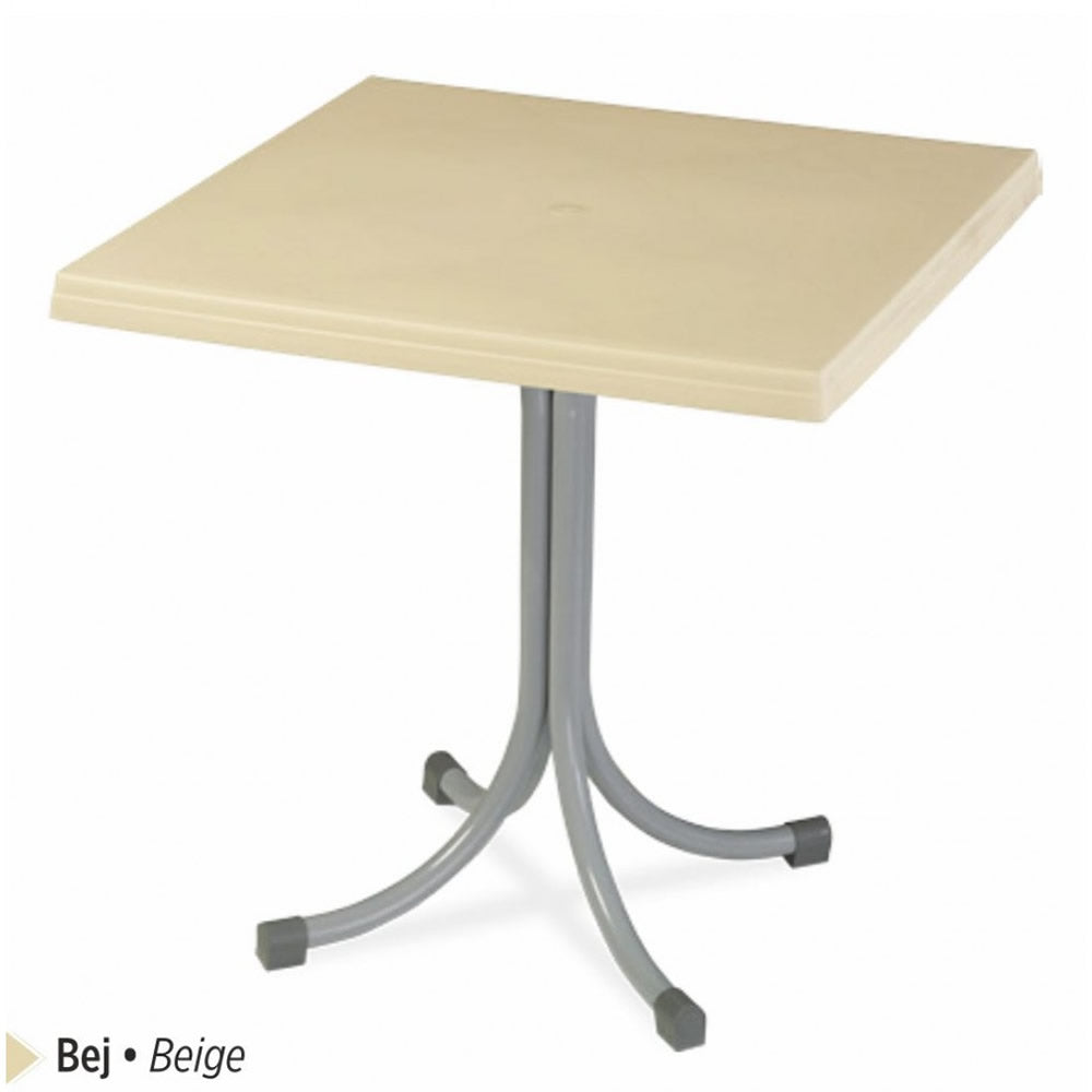 Ladin Masa Sabit Metal Ayaklı 75x75 cm Orjinal | Fabrikadanal.net