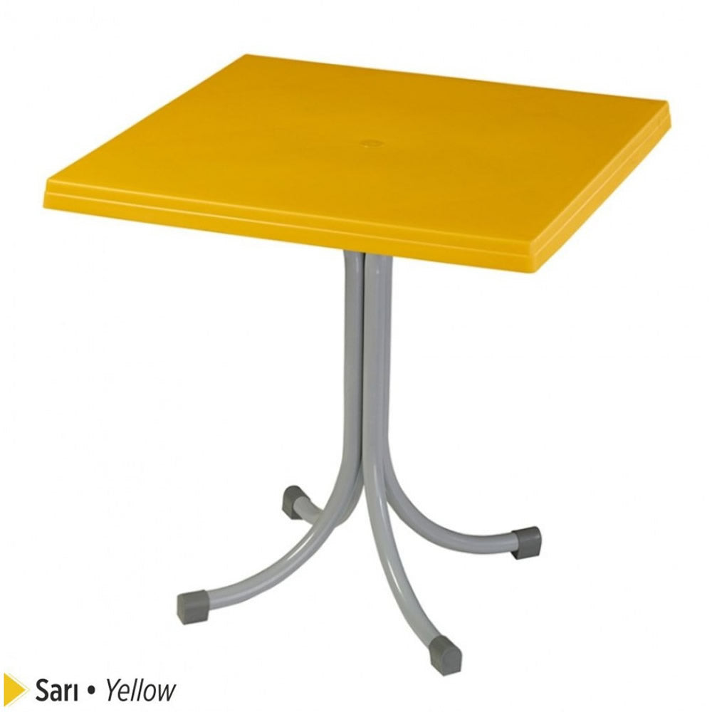 Ladin Masa Sabit Metal Ayaklı 75x75 cm Orjinal | Fabrikadanal.net