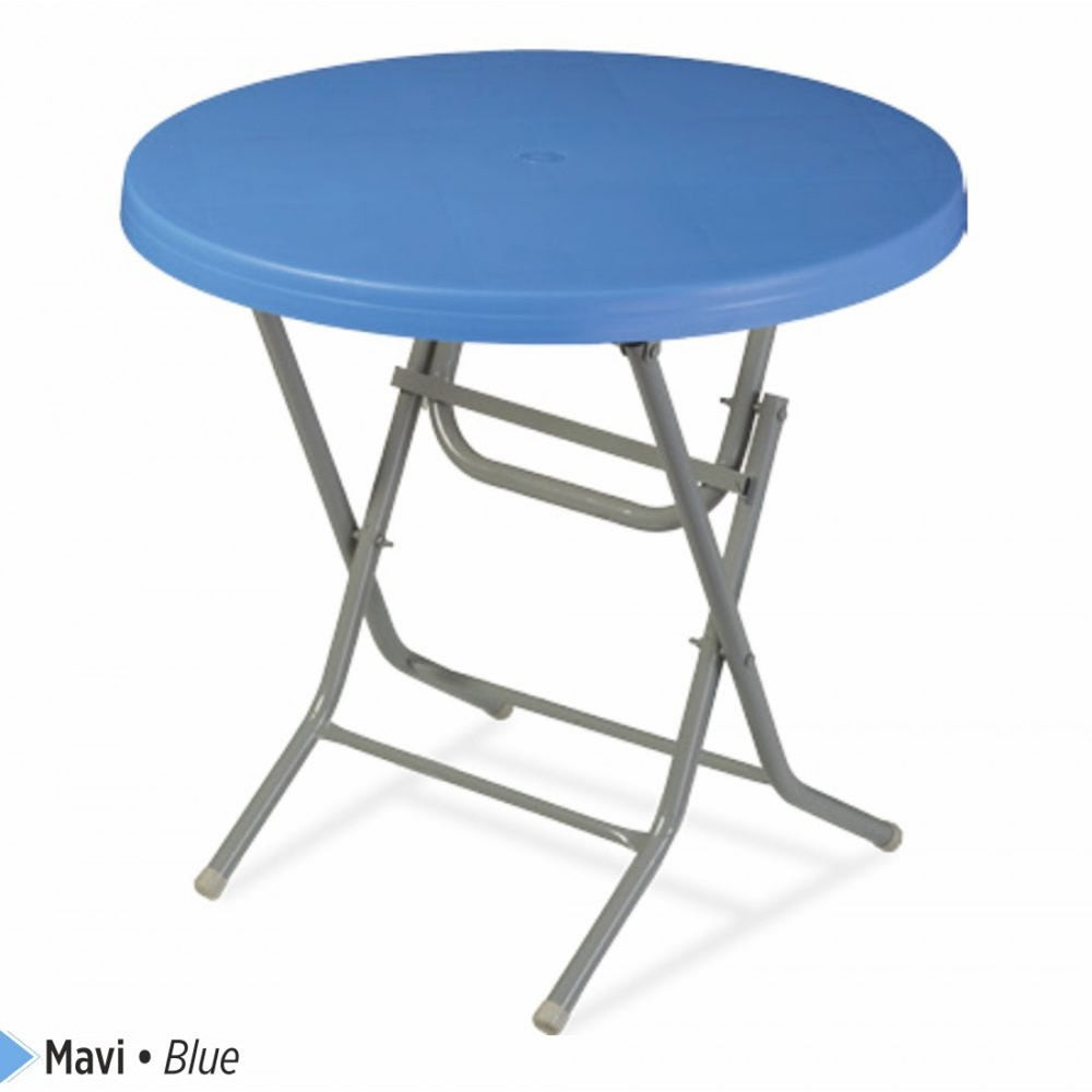 Venus Plastic Table Foldable with Metal Legs 80x80 cm Original