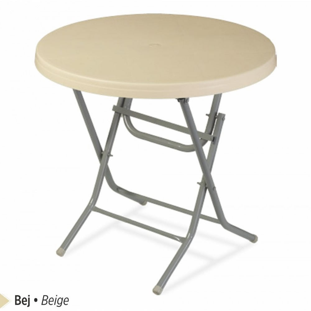 Venus Plastic Table Foldable with Metal Legs 80x80 cm Original
