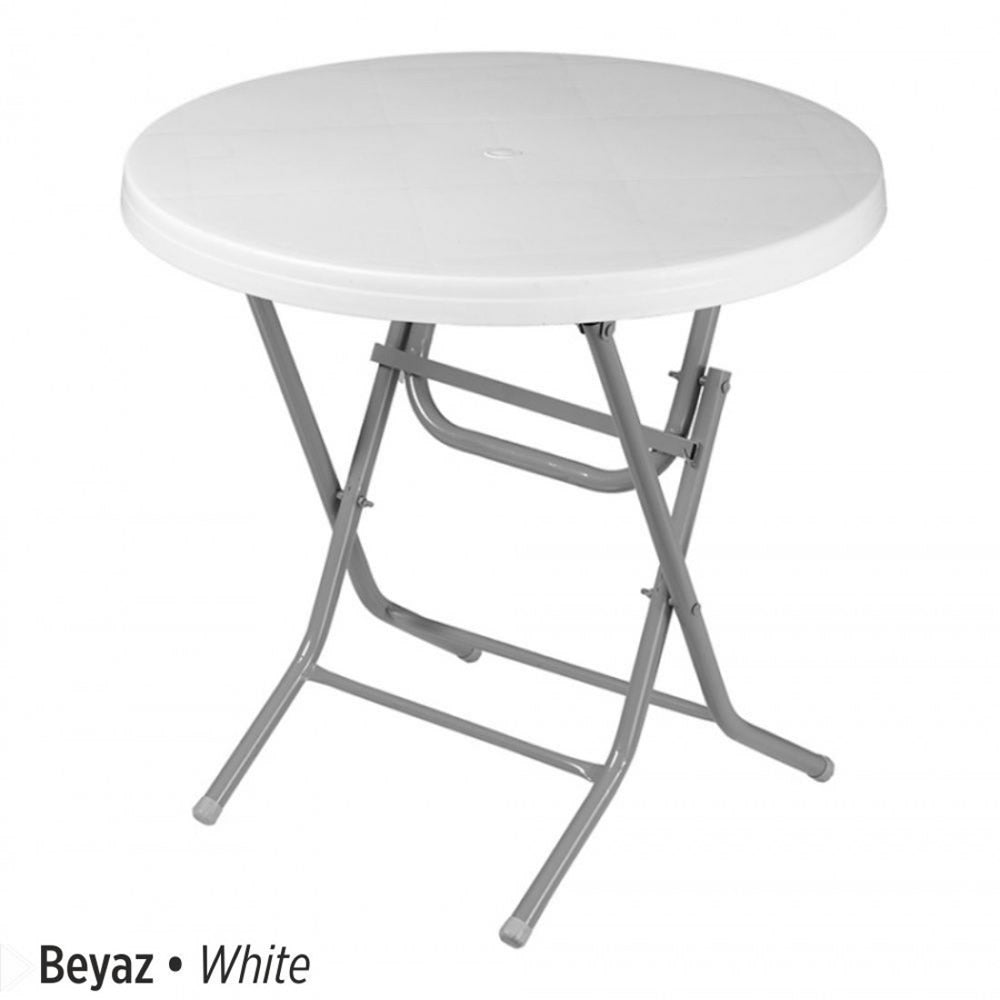 Venus Plastic Table Foldable with Metal Legs 80x80 cm Original