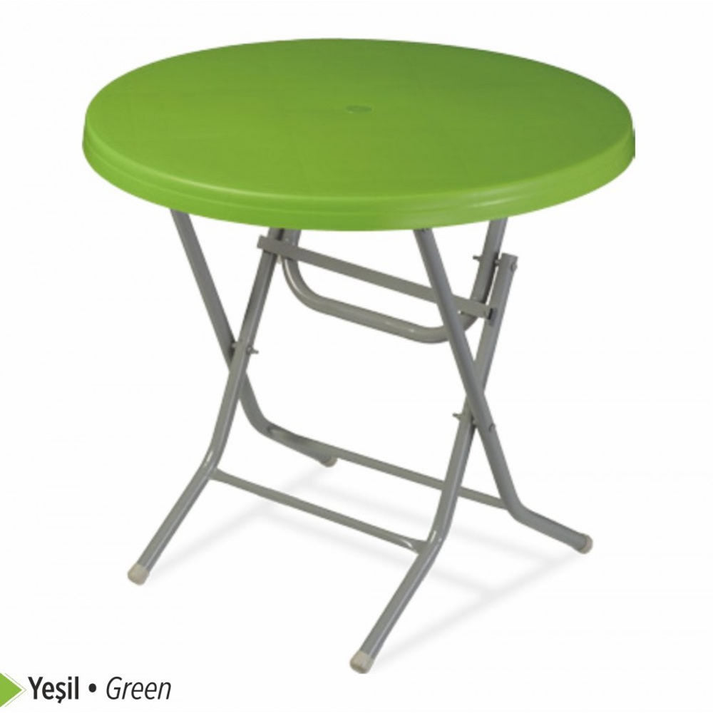 Venus Plastic Table Foldable with Metal Legs 80x80 cm Original