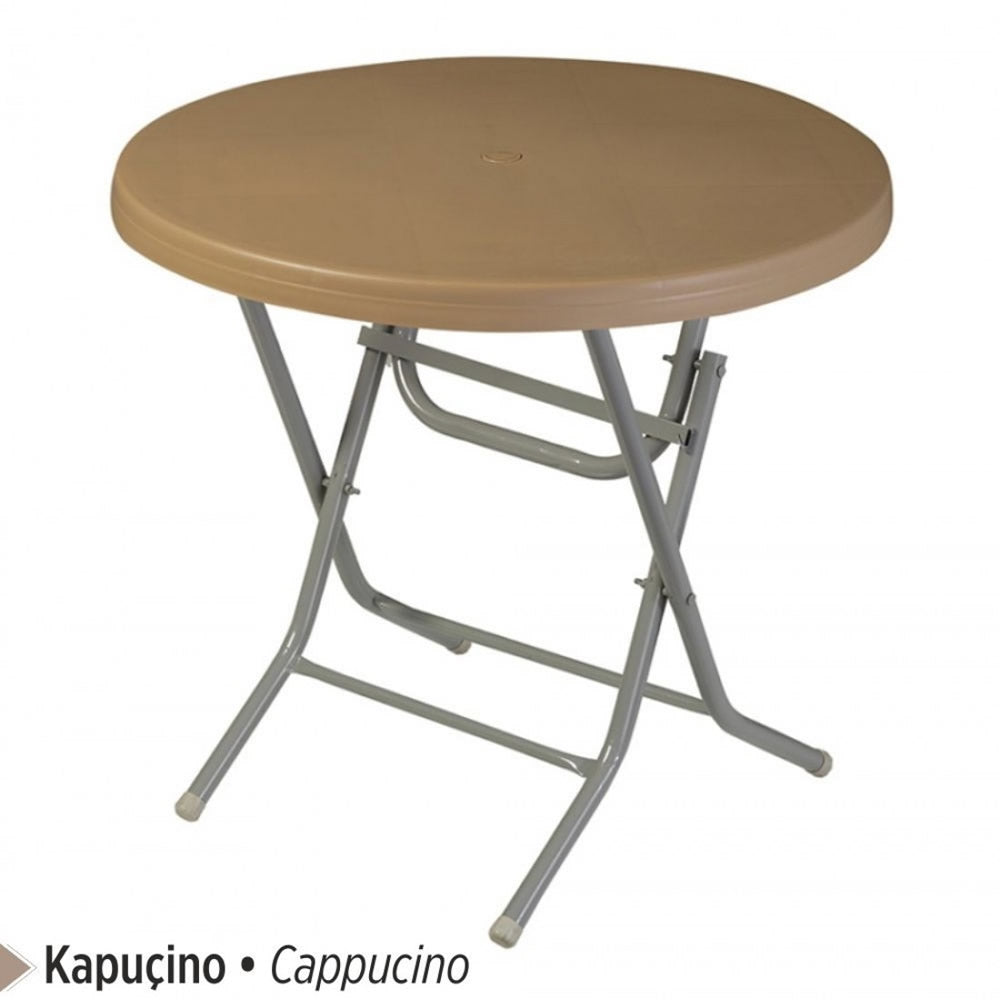 Venus Plastic Table Foldable with Metal Legs 80x80 cm Original