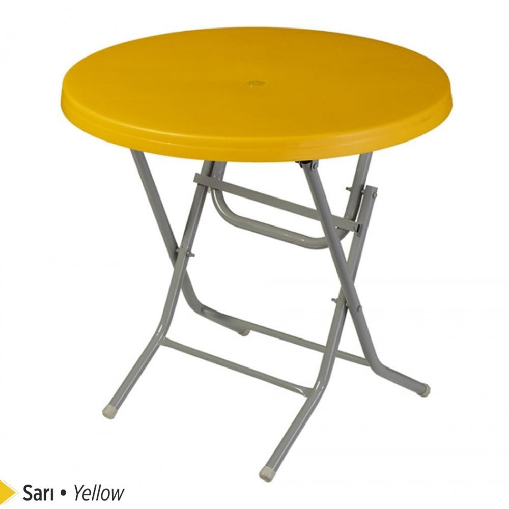 Venus Plastic Table Foldable with Metal Legs 80x80 cm Original