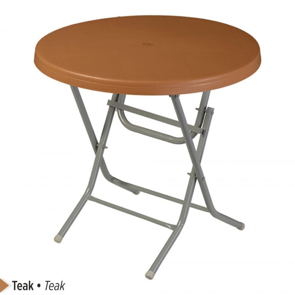 Venus Plastic Table Foldable with Metal Legs 80x80 cm Original