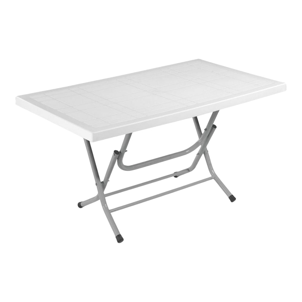 Ege Folding Metal Leg Table 70x120 cm Original White