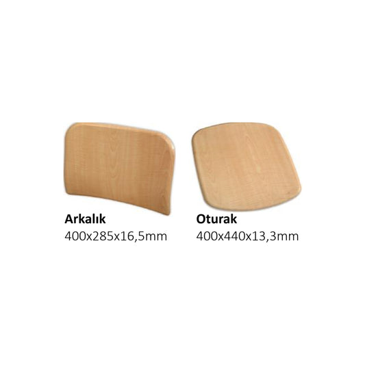 Werzalit Arkalık Seat Set Large