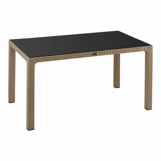 Lale Rattan Table Without Glass 90x150 cm