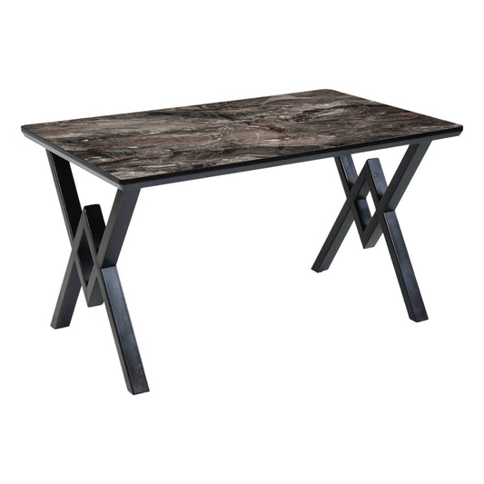 Bergama W Metal Leg Table 80x130 cm