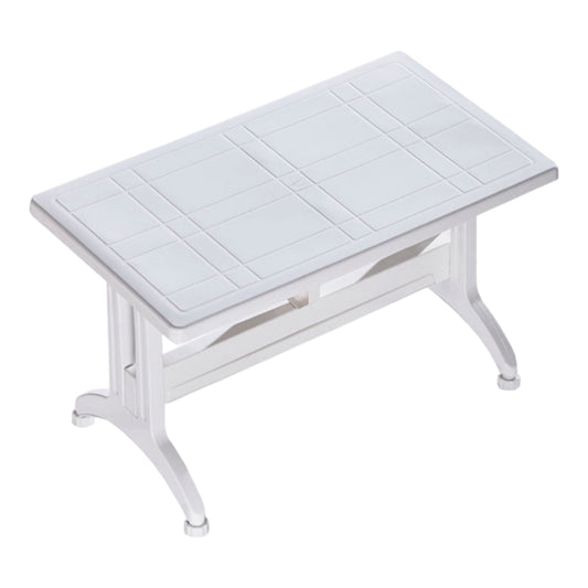 Bodrum Plastic Leg Table 70x120 cm Original White