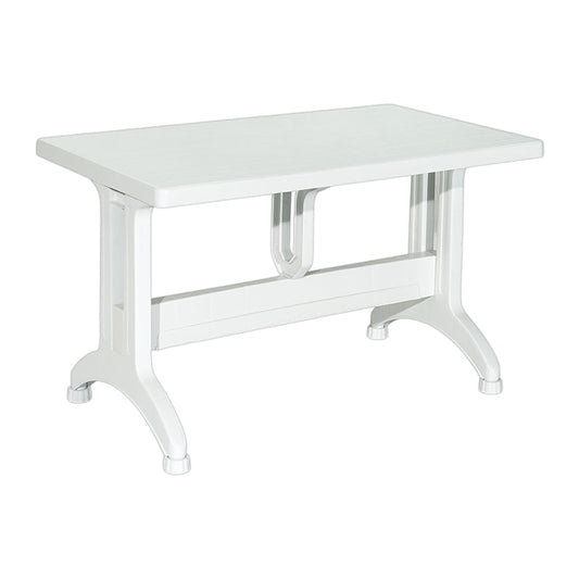 Ela Plastic Leg Table 80x140 cm Original White