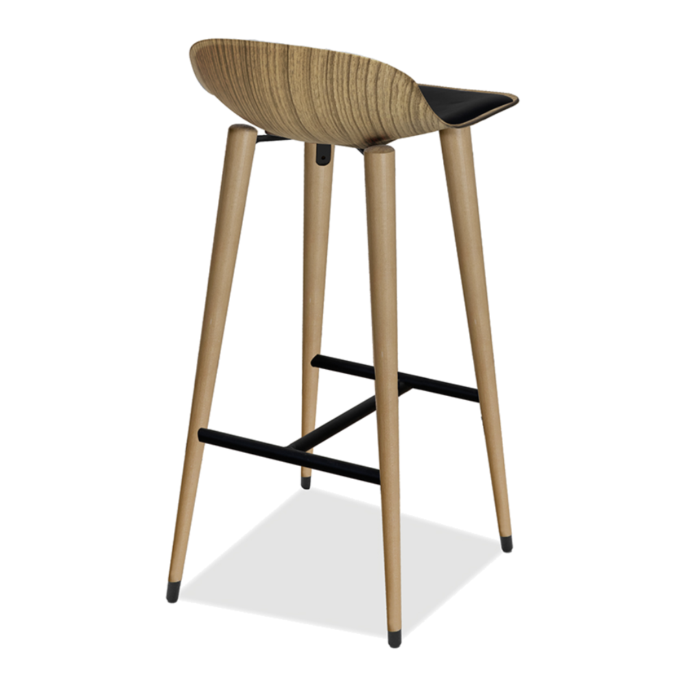 Ilgaz Bar Stool with Metal Chrome Parts