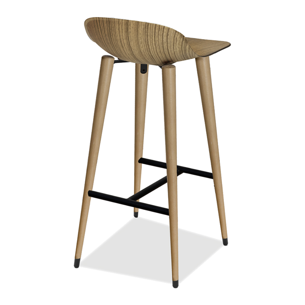 Ilgaz Bar Stool with Metal Chrome Parts