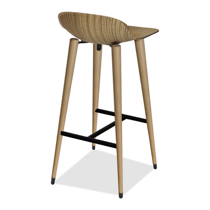 Ilgaz Bar Stool with Metal Chrome Parts