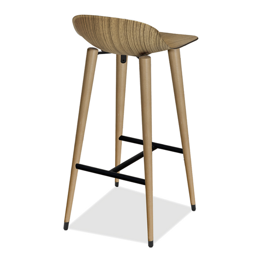 Ilgaz Bar Stool with Metal Chrome Parts