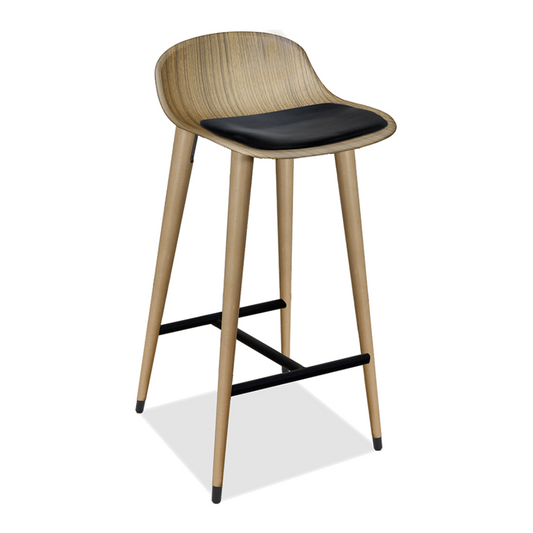 Ilgaz Bar Stool with Metal Chrome Parts