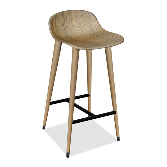 Ilgaz Bar Stool with Metal Chrome Parts