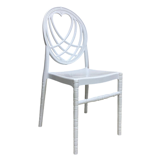 Heart-Shaped Wedding Chair Original White
