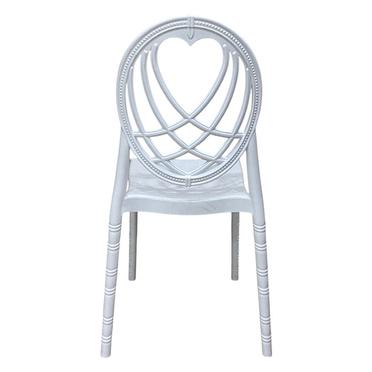 Heart-Shaped Wedding Chair Original White