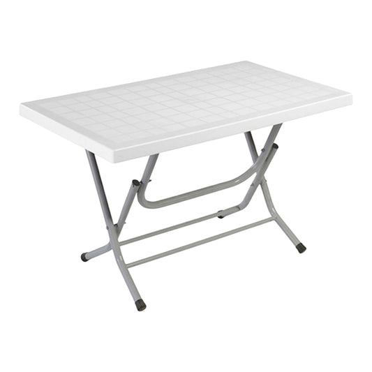 Ege Folding Metal Leg Table 70x120 cm Original White