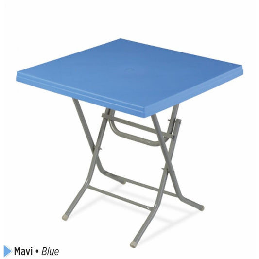 Venus Plastic Table Foldable with Metal Legs 80x80 cm Original