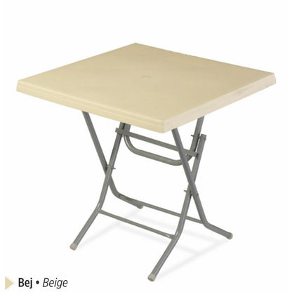 Ladin Masa Katlanır Metal Ayaklı 75x75 cm Orjinal | Fabrikadanal.net