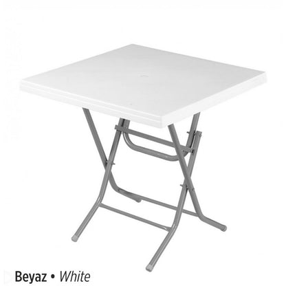 Ladin Masa Katlanır Metal Ayaklı 75x75 cm Orjinal | Fabrikadanal.net