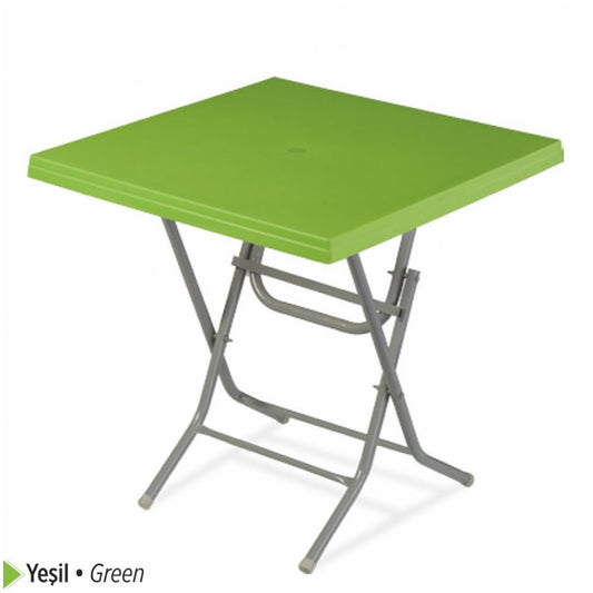 Venus Plastic Table Foldable with Metal Legs 80x80 cm Original