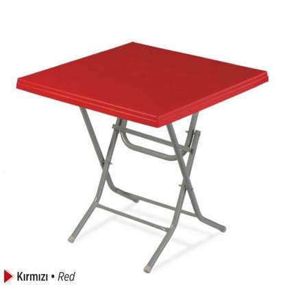 Ladin Masa Katlanır Metal Ayaklı 75x75 cm Orjinal | Fabrikadanal.net