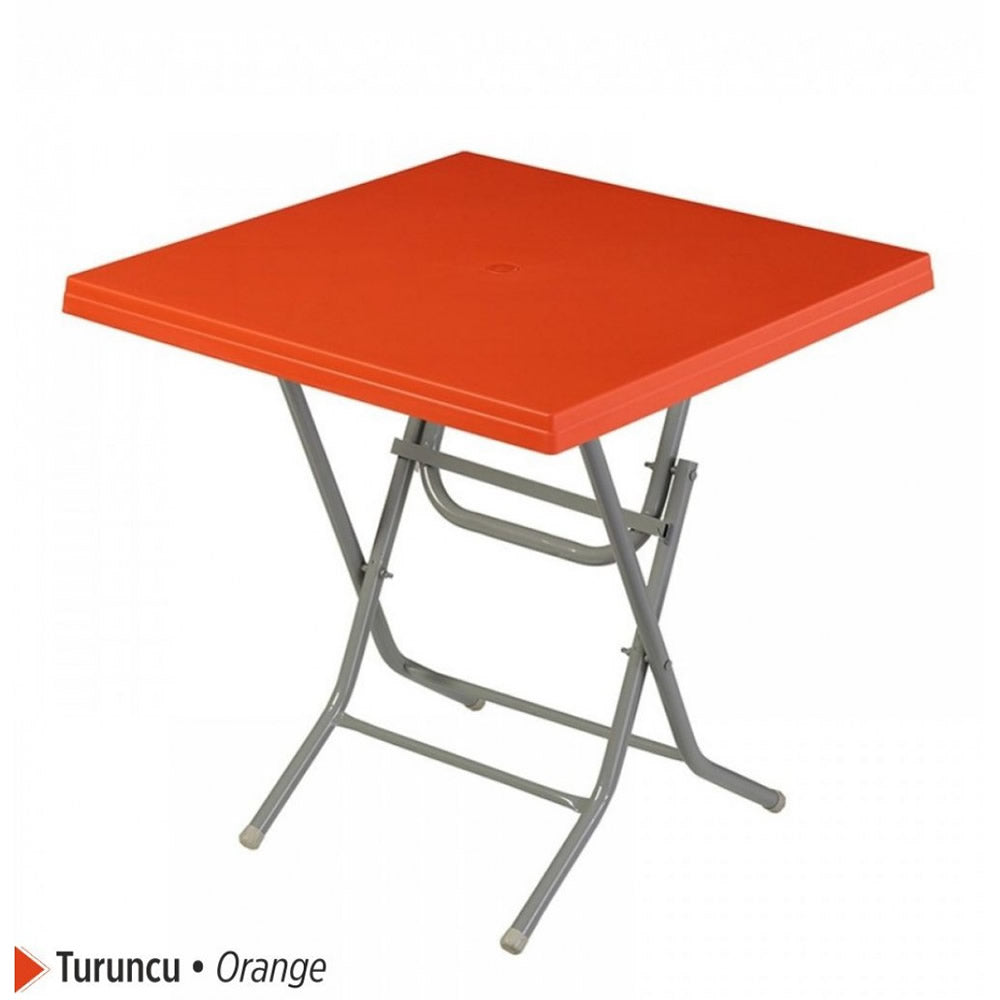 Ladin Masa Katlanır Metal Ayaklı 75x75 cm Orjinal | Fabrikadanal.net