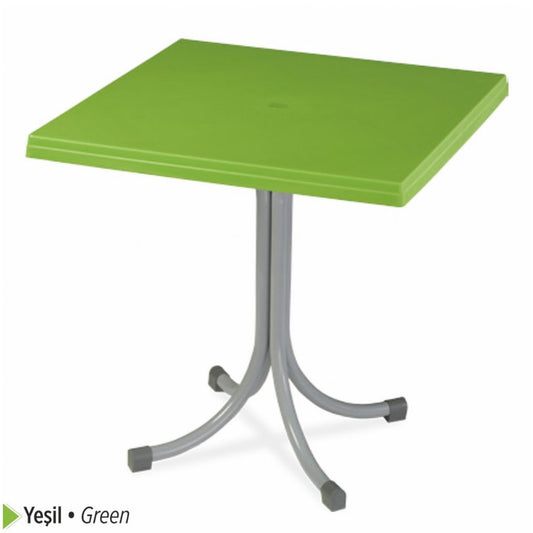 Venus Plastic Table Foldable with Metal Legs 80x80 cm Original