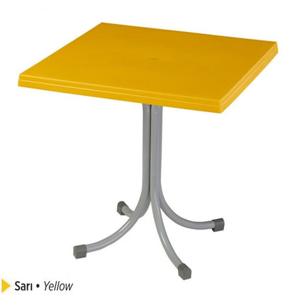 Ladin Masa Sabit Metal Ayaklı 75x75 cm Orjinal | Fabrikadanal.net