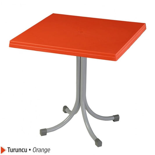 Venus Plastic Table Foldable with Metal Legs 80x80 cm Original