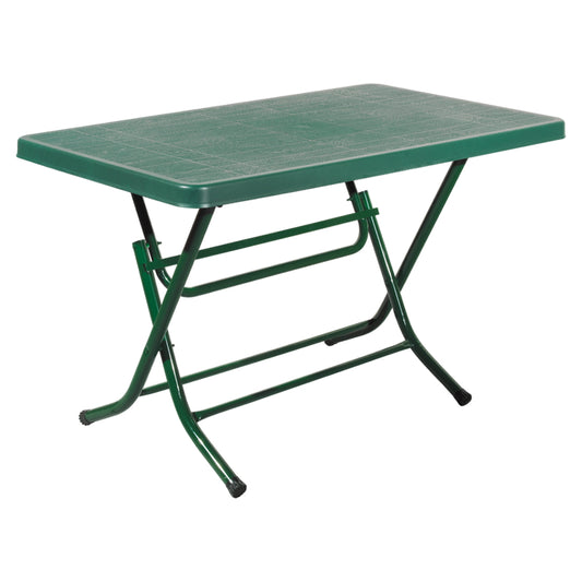 Lavender Folding Metal Leg Table 70x120 cm