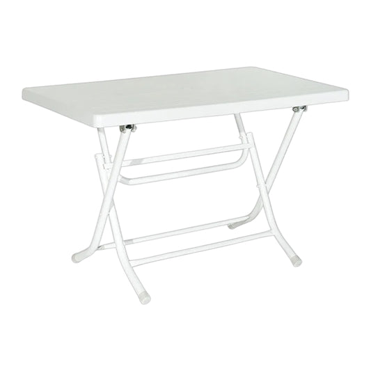 Folding Metal Table with Legs 70x120 cm Original White