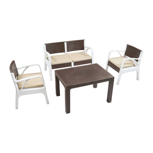 Madrid Double Plastic Seating Group