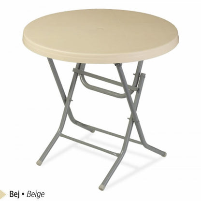 Venus Plastic Table Foldable with Metal Legs 80x80 cm Original