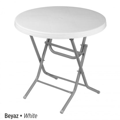 Venus Plastic Table Foldable with Metal Legs 80x80 cm Original