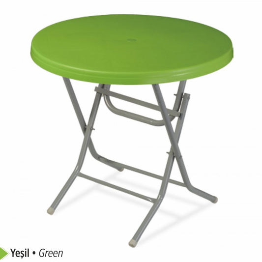 Venus Plastic Table Foldable with Metal Legs 80x80 cm Original