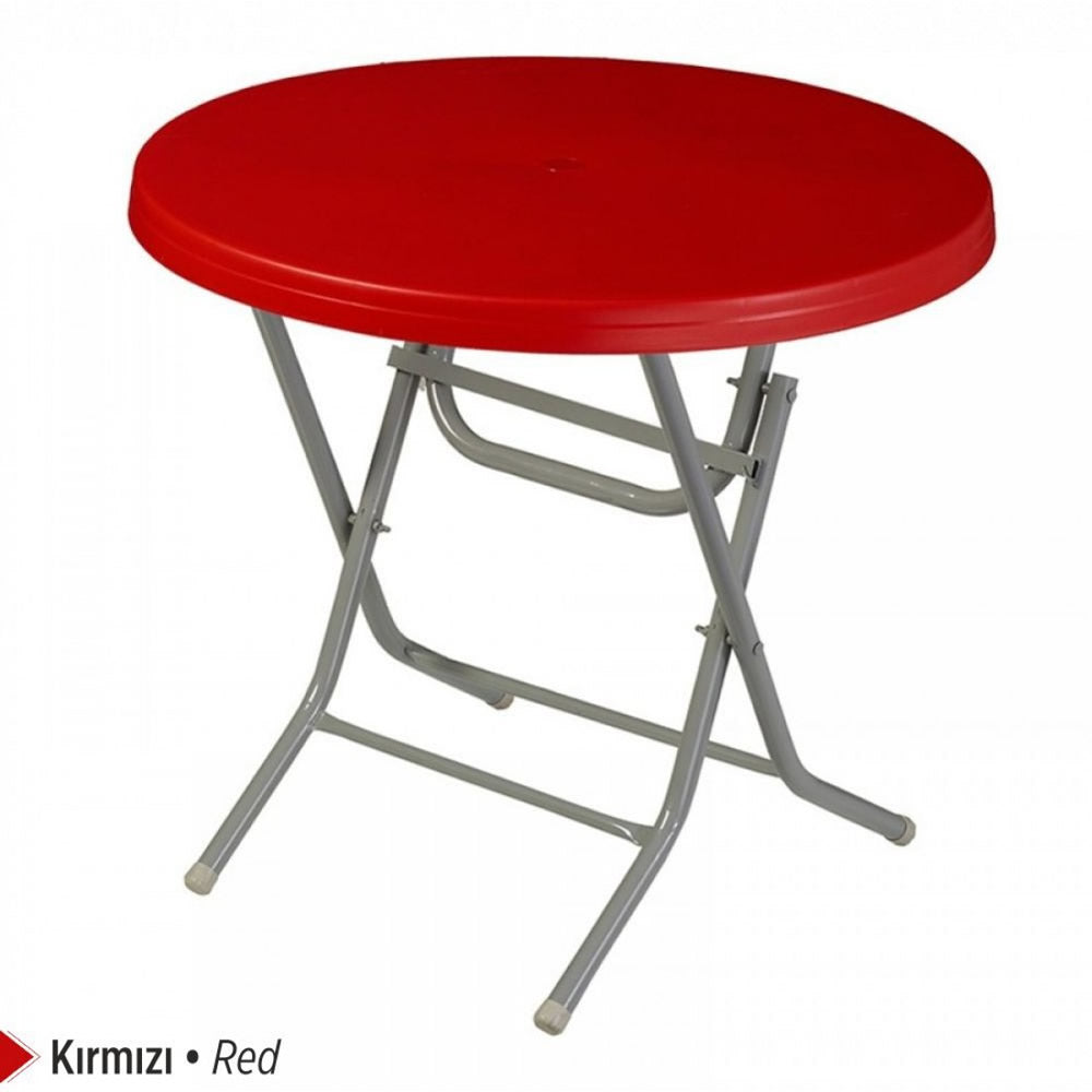 Venus Plastic Table Foldable with Metal Legs 80x80 cm Original