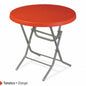 Venus Plastic Table Foldable with Metal Legs 80x80 cm Original