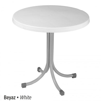 Manolya Masa Sabit Metal Ayaklı Q80 cm Orjinal | Fabrikadanal.net