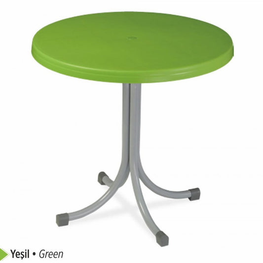Venus Plastic Table Foldable with Metal Legs 80x80 cm Original