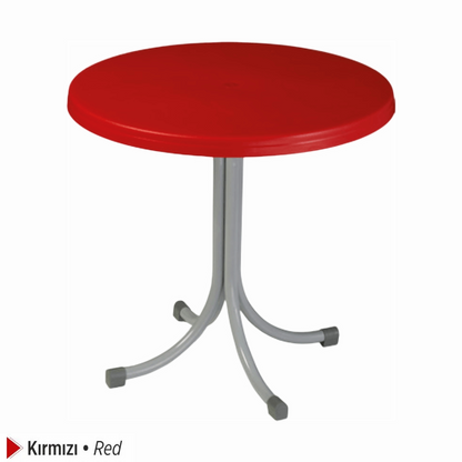 Manolya Masa Sabit Metal Ayaklı Q80 cm Orjinal | Fabrikadanal.net